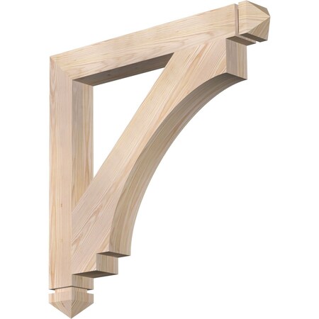 Imperial Arts & Crafts Smooth Bracket, Douglas Fir, 3 1/2W X 30D X 30H